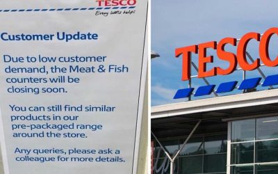 Tesco is shutting down meat counters