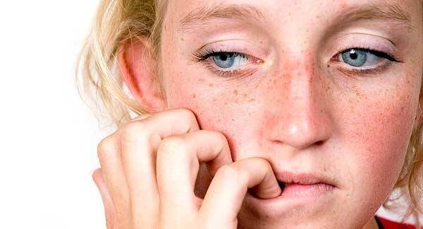 worried teenager