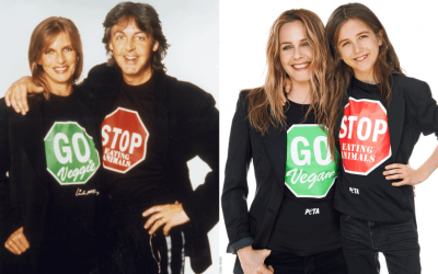 Alicia Silverstone and Son Recreate Ad Paying Tribute to Paul & Linda McCartney For PETA