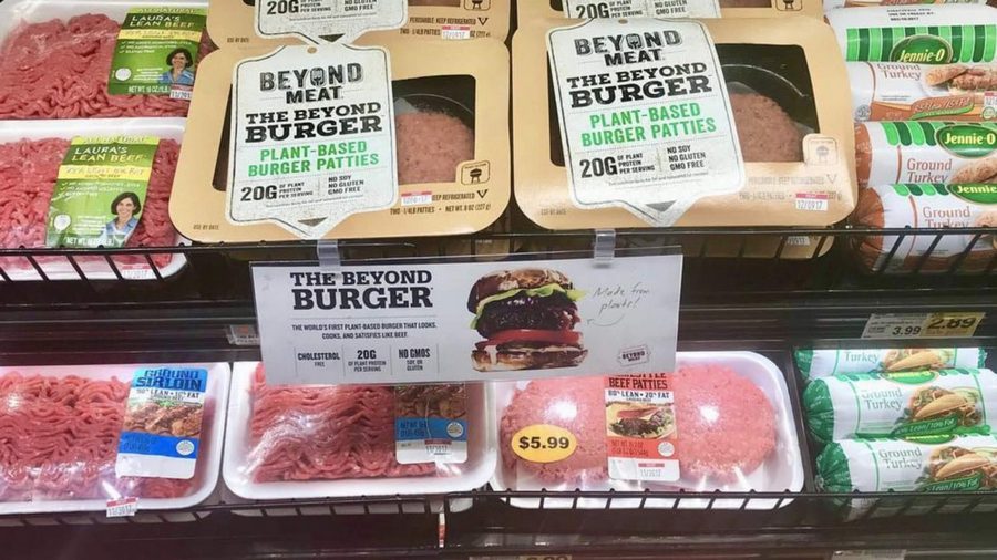 beyond meat in supermarket aisle