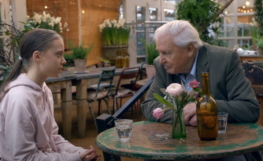 Teen activist Greta Thunberg praises David Attenborough