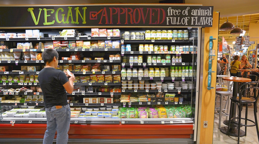 vegan food shopping