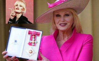 Ab Fab star Joanna Lumley  is awarded with a Damehood at Buckingham Palace