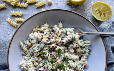 Chickpea “Tuna” Pasta Salad
