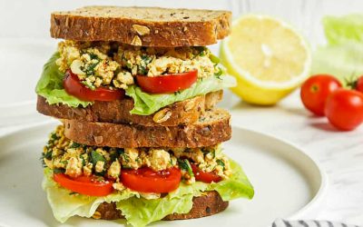 Vegan “Egg” Salad Sandwiches with Tofu