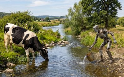 Meat and dairy production uses far more water than ChatGPT