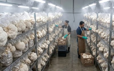 Former pig factory farm now a thriving mushroom operation